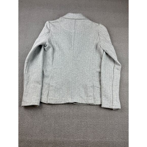 Ecru Women Small Gray Knit Blazer Light Weight Minimalist - Picture 2 of 14